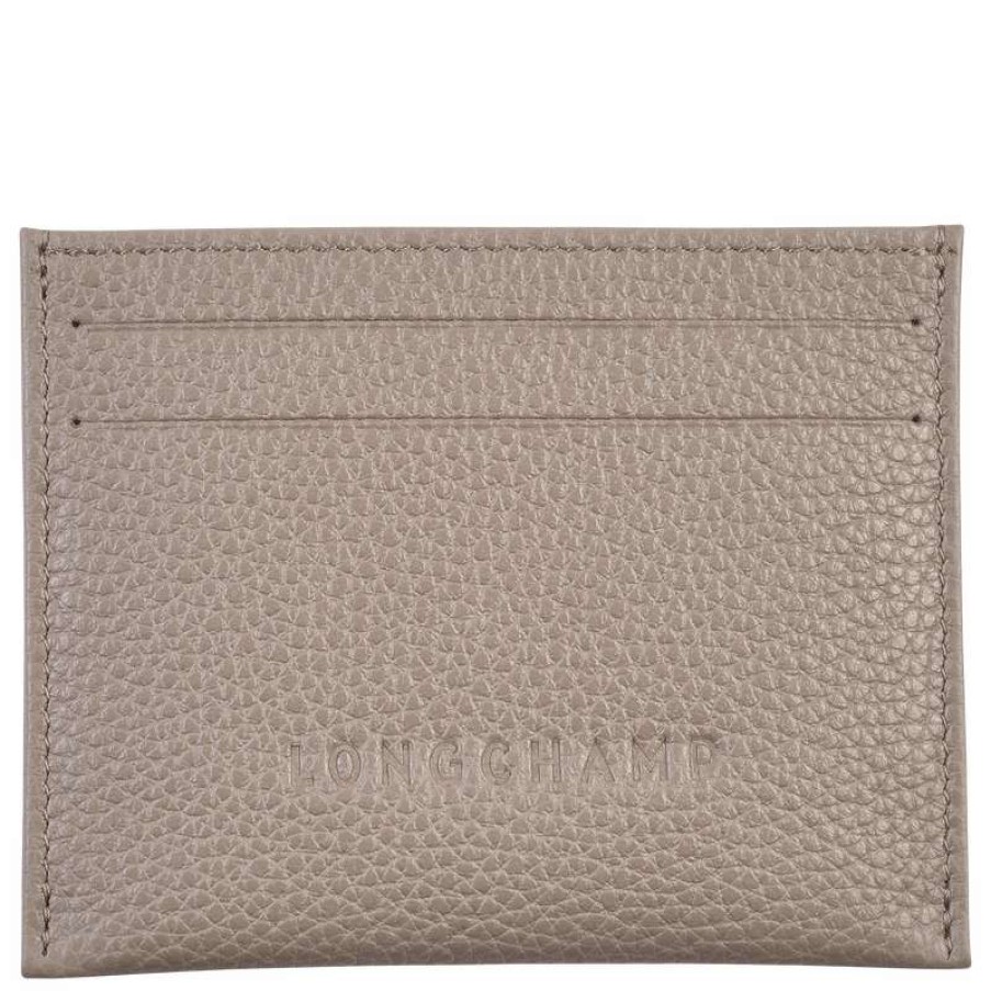 Hot Longchamp Le Foulonne Cardholder Turtledove Leather