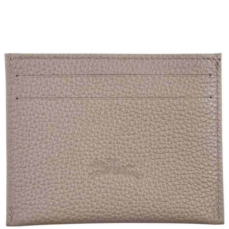 Hot Longchamp Le Foulonne Cardholder Turtledove Leather