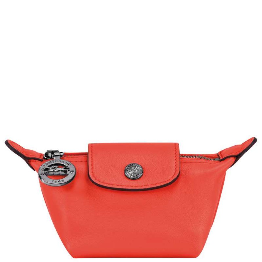 Best Longchamp Le Pliage Xtra Coin Purse Orange Leather