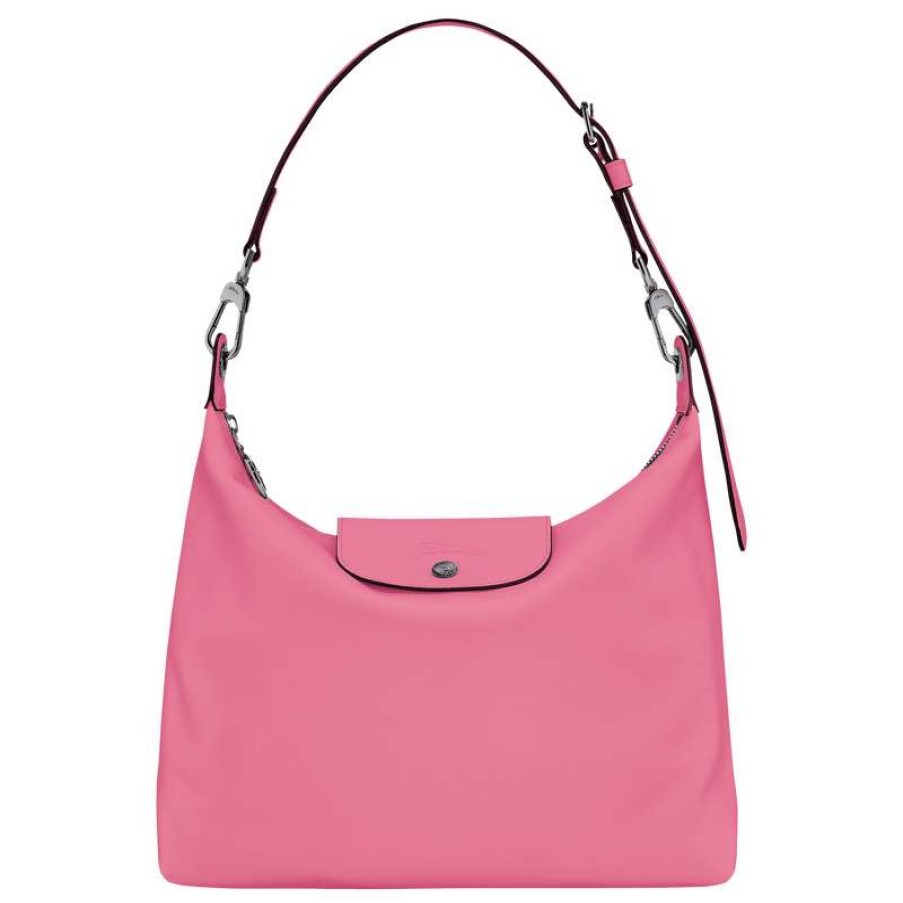 Wholesale Longchamp Le Pliage Xtra M Hobo Bag Pink Leather