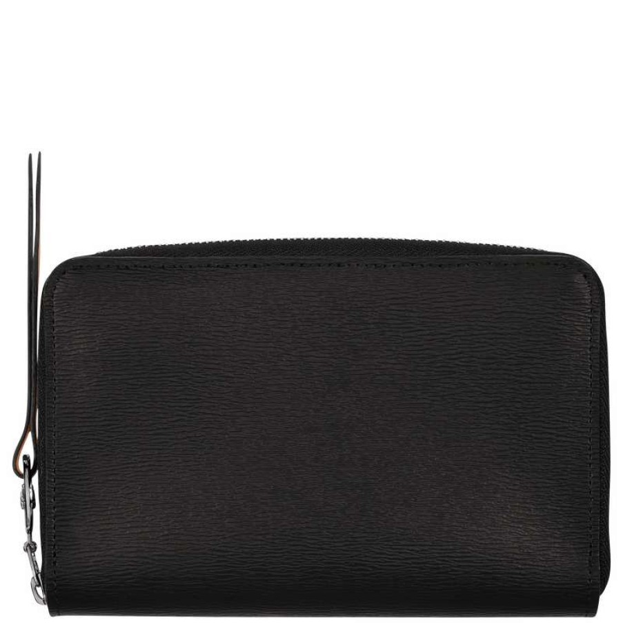 Clearance Longchamp Le Pliage City Wallet Black Canvas