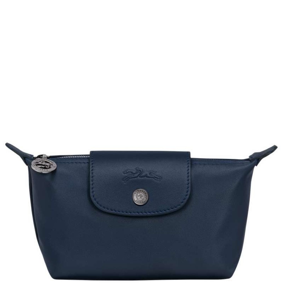 Online Longchamp Le Pliage Xtra Pouch Navy Leather