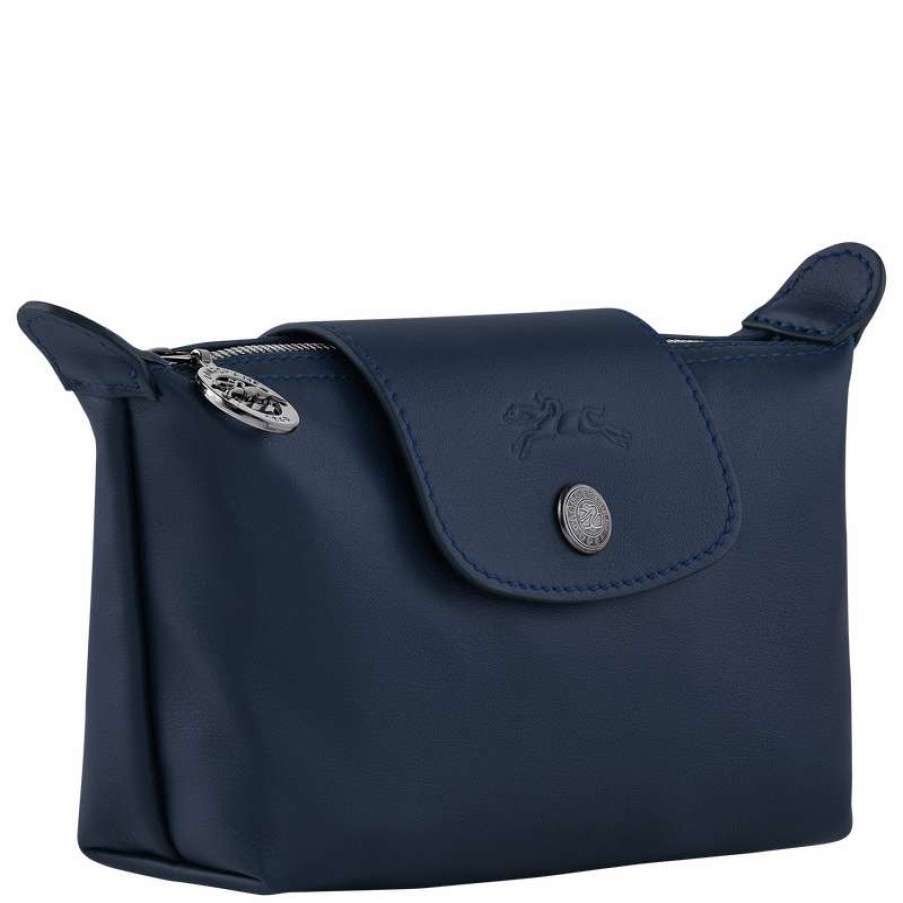 Online Longchamp Le Pliage Xtra Pouch Navy Leather