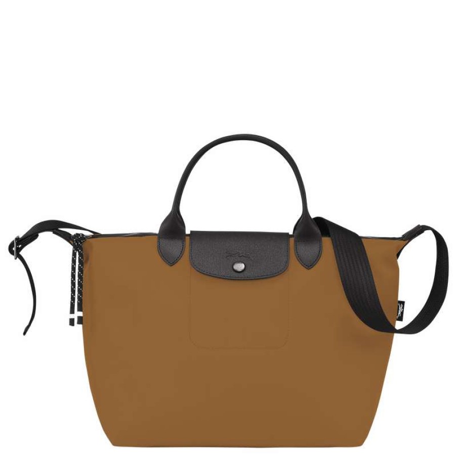 Online Longchamp Le Pliage Energy L Handbag Tobacco Recycled Canvas