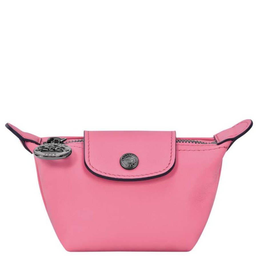 Best Longchamp Le Pliage Xtra Coin Purse Pink Leather