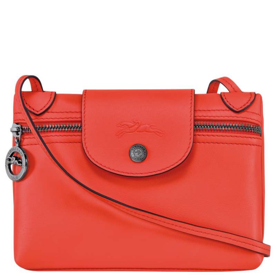 Best Longchamp Le Pliage Xtra Crossbody Bag Orange Leather