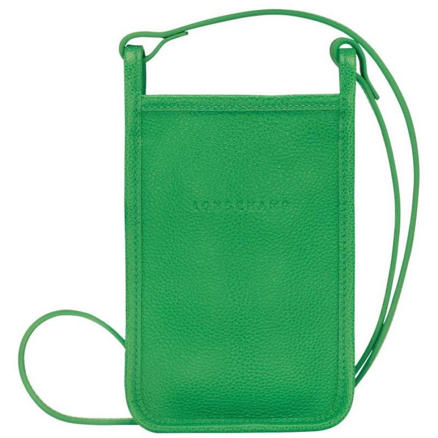 Clearance Longchamp Le Foulonne Phone Case Lawn Leather