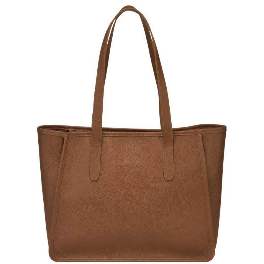 Wholesale Longchamp Le Foulonne L Tote Bag Caramel Leather