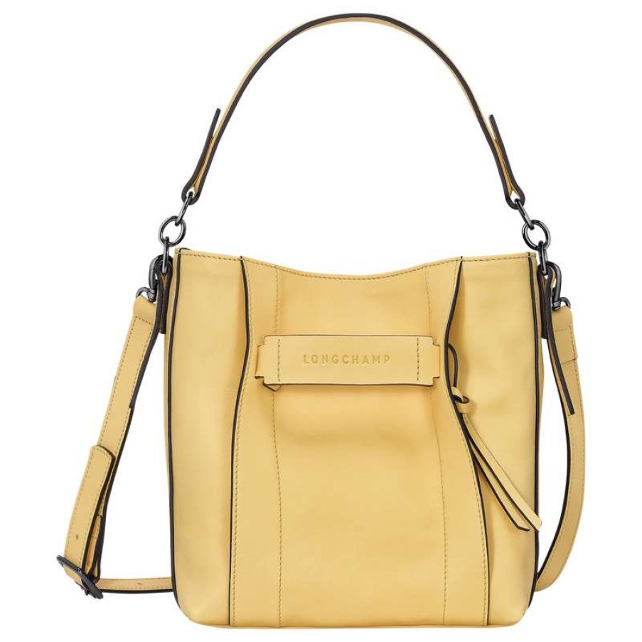 Hot Longchamp 3D S Crossbody Bag Wheat Leather