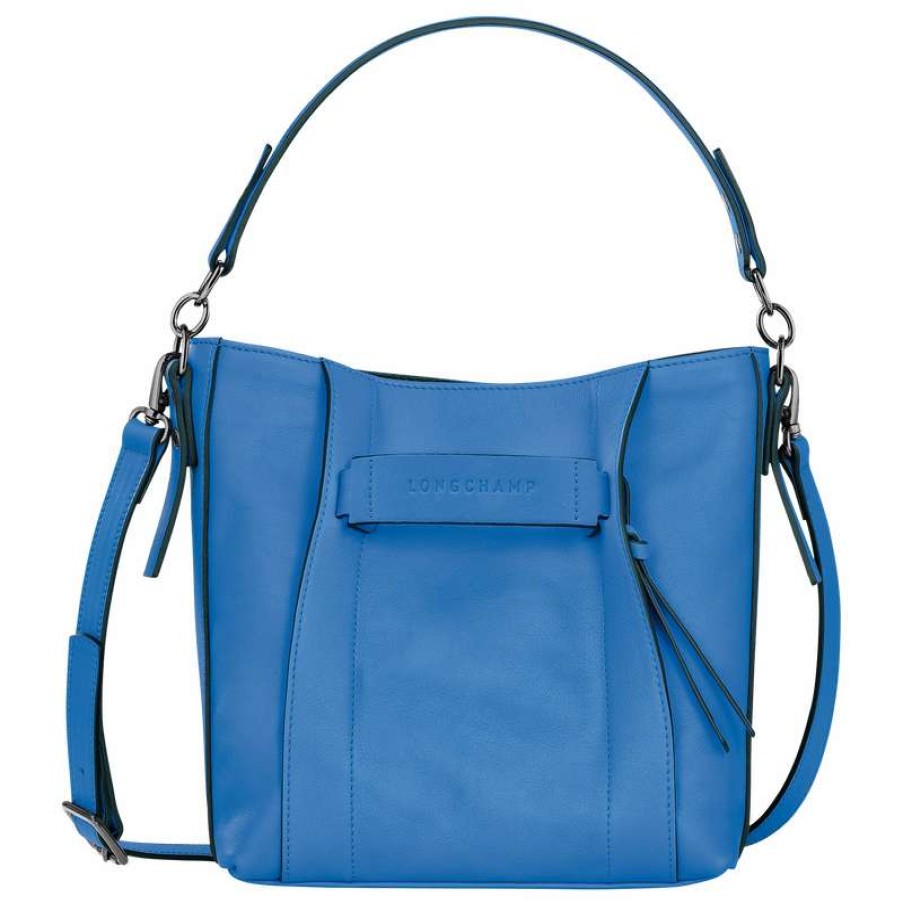 Clearance Longchamp 3D S Crossbody Bag Cobalt Leather