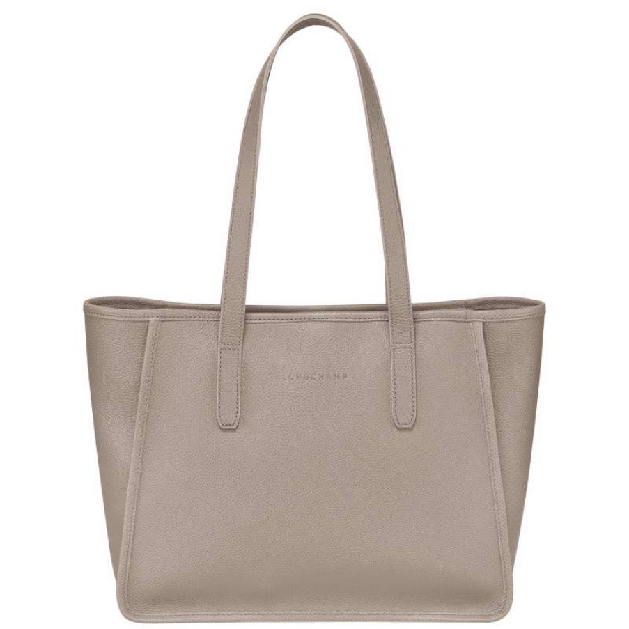 New Longchamp Le Foulonne L Tote Bag Turtledove Leather