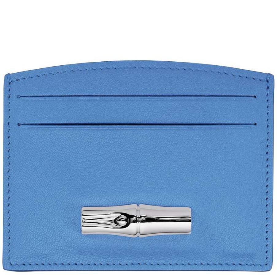 Online Longchamp Roseau Card Holder Multicolor Leather