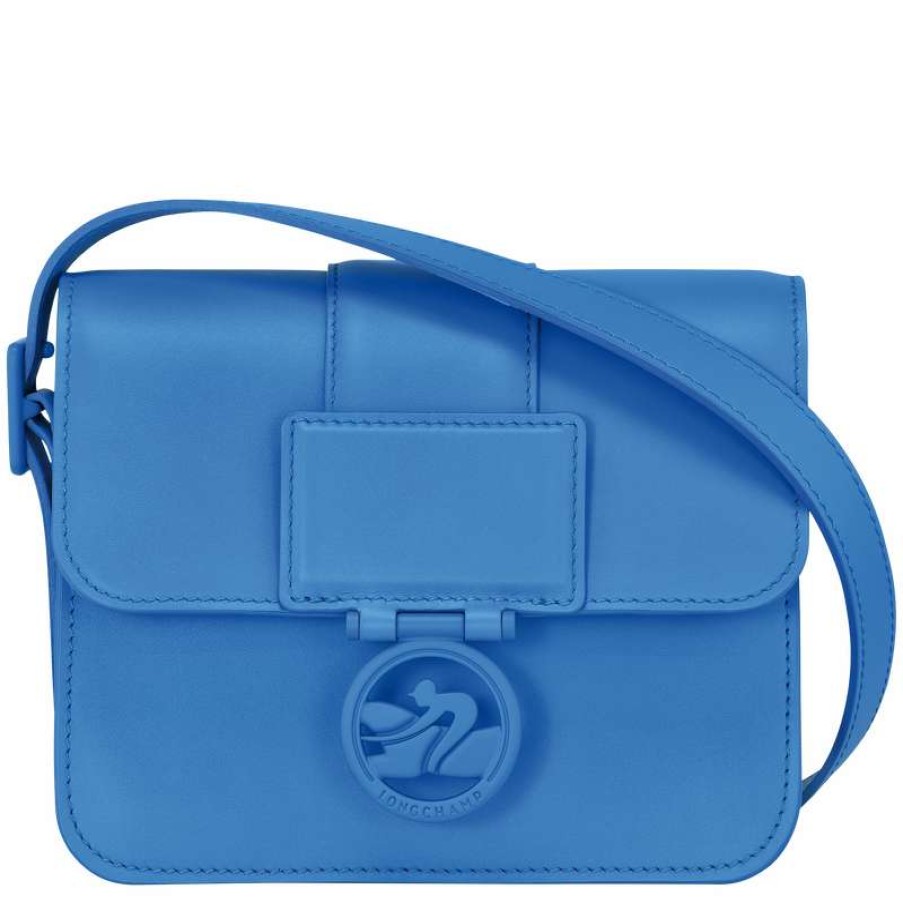 Clearance Longchamp Box-Trot S Crossbody Bag Cobalt Leather