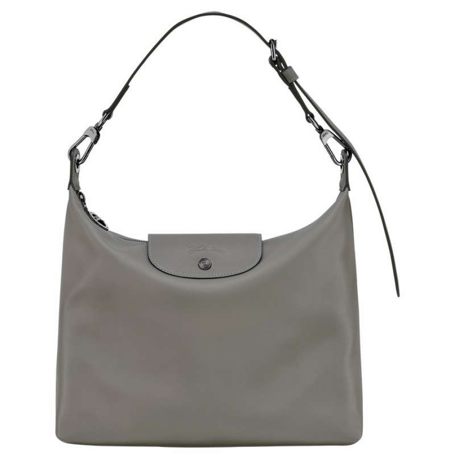 Online Longchamp Le Pliage Xtra M Hobo Bag Turtledove Leather