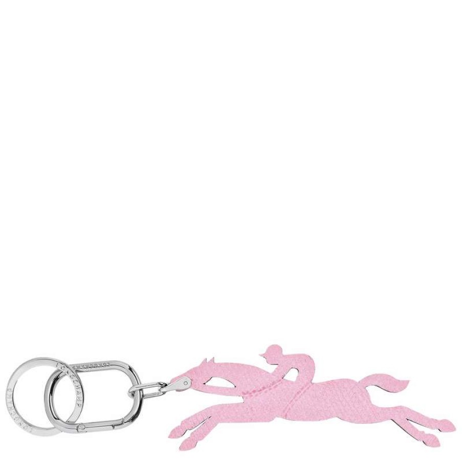 Hot Longchamp Le Pliage Key-Rings Pink Leather