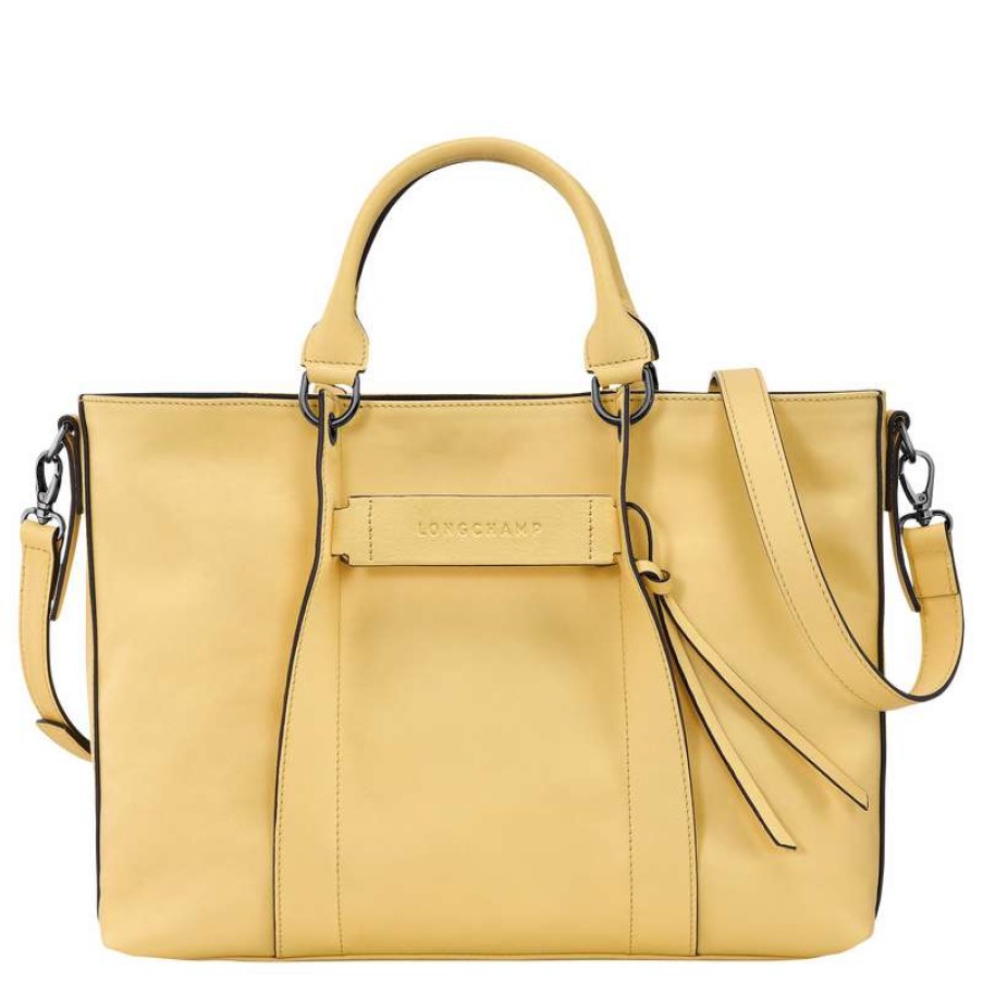 Best Longchamp 3D L Handbag Wheat Leather