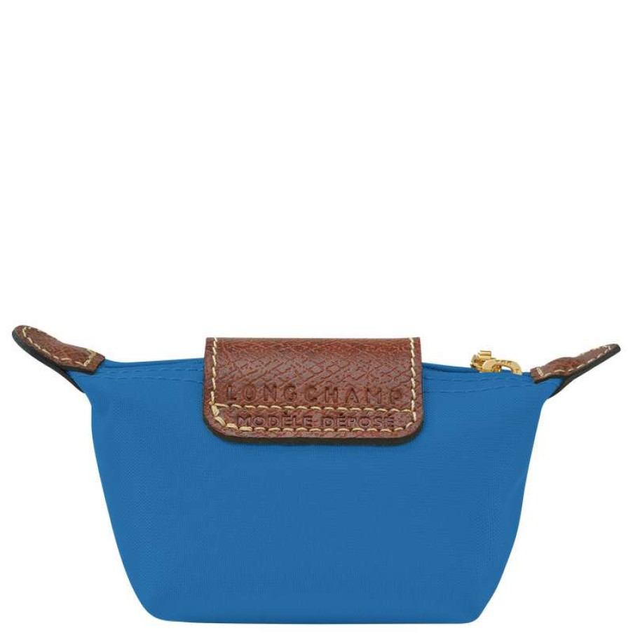 Clearance Longchamp Le Pliage Original Coin Purse Cobalt Recycled Canvas