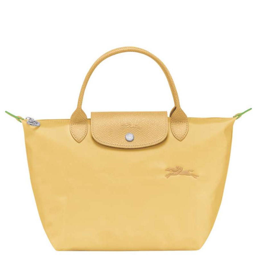 Best Longchamp Le Pliage Green S Handbag Wheat Recycled Canvas