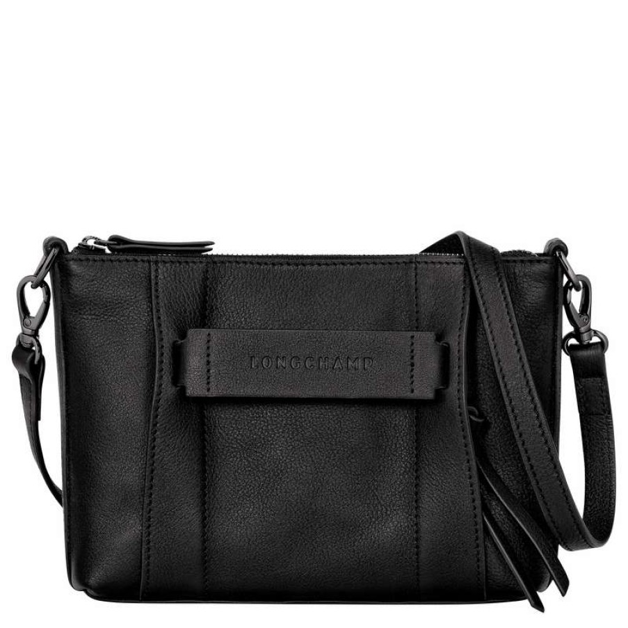 Online Longchamp 3D S Crossbody Bag Black Leather