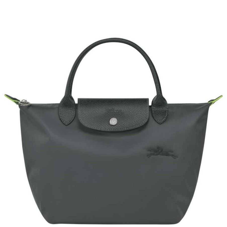 Hot Longchamp Le Pliage Green S Handbag Graphite Recycled Canvas