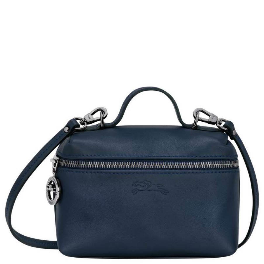 Clearance Longchamp Le Pliage Xtra Xs Vanity Navy Leather