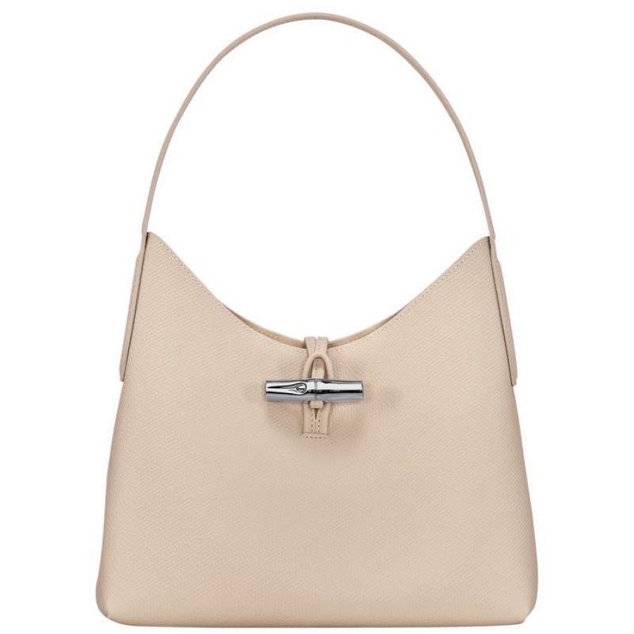 Hot Longchamp Roseau M Hobo Bag Paper Leather