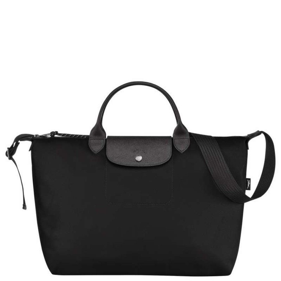 Best Longchamp Le Pliage Energy Xl Handbag Black Recycled Canvas