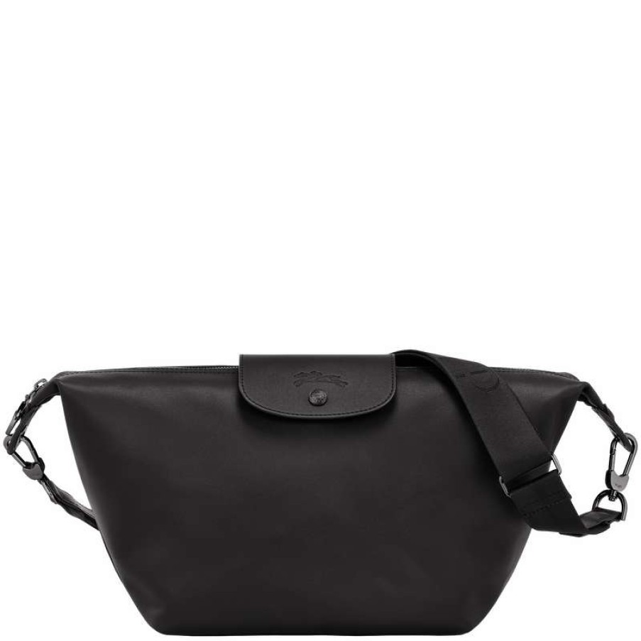 Hot Longchamp Le Pliage Xtra S Hobo Bag Black Leather