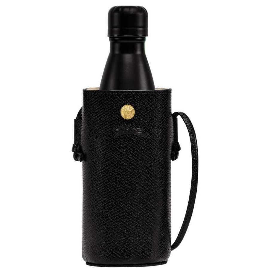 Hot Longchamp Epure Bottle Holder Black Leather