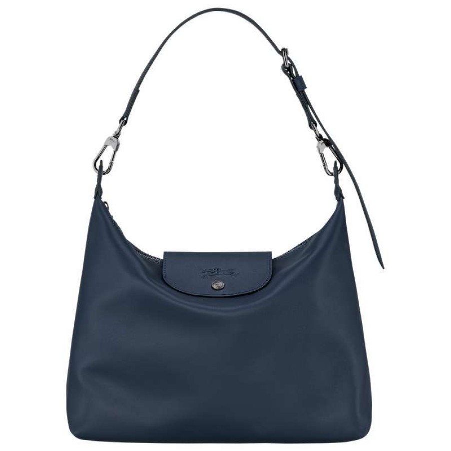 Online Longchamp Le Pliage Xtra M Hobo Bag Navy Leather