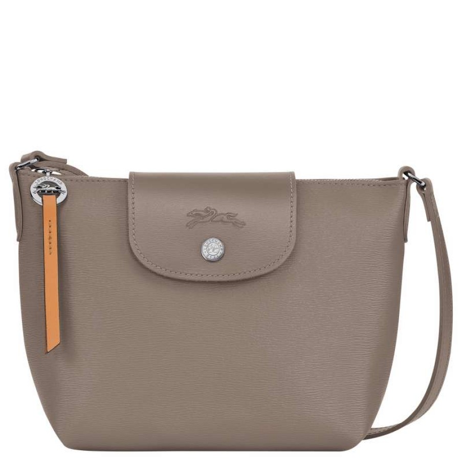 Online Longchamp Le Pliage City Xs Crossbody Bag Taupe Canvas