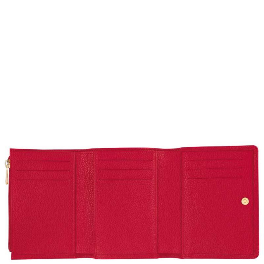 Clearance Longchamp Le Foulonne Wallet Love Leather