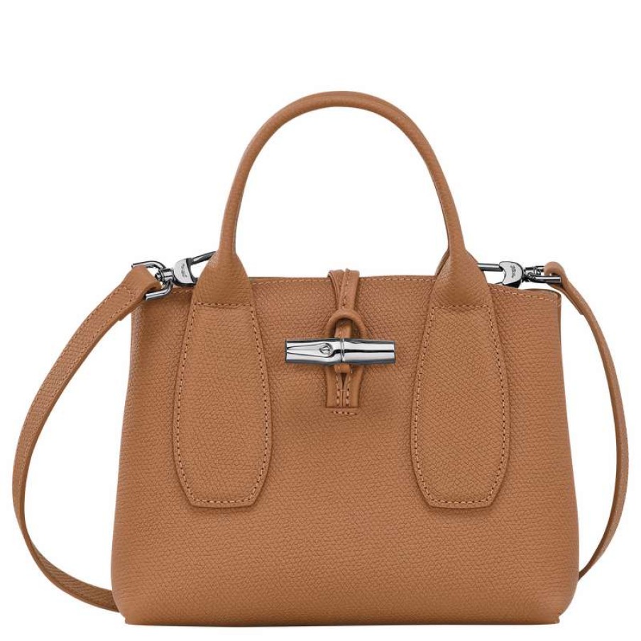 Hot Longchamp Roseau S Handbag Natural Leather