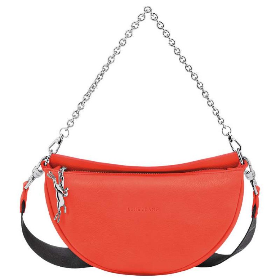 Hot Longchamp Smile S Crossbody Bag Orange Leather