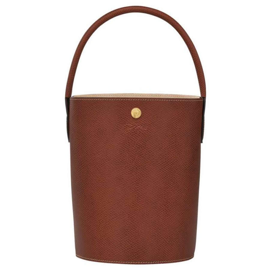 Online Longchamp Epure S Bucket Bag Brown Leather