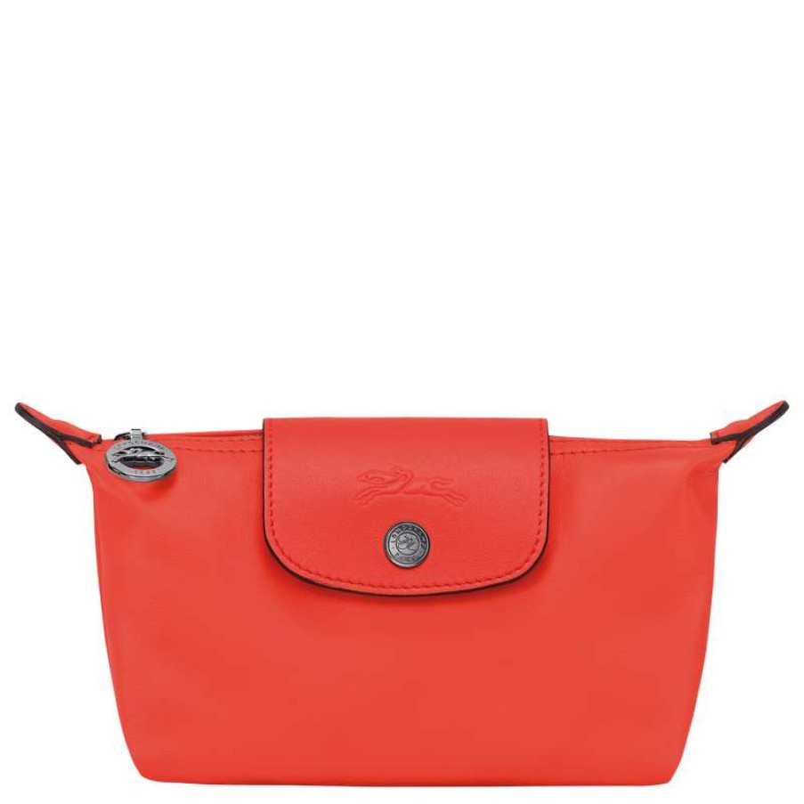 Clearance Longchamp Le Pliage Xtra Pouch Orange Leather