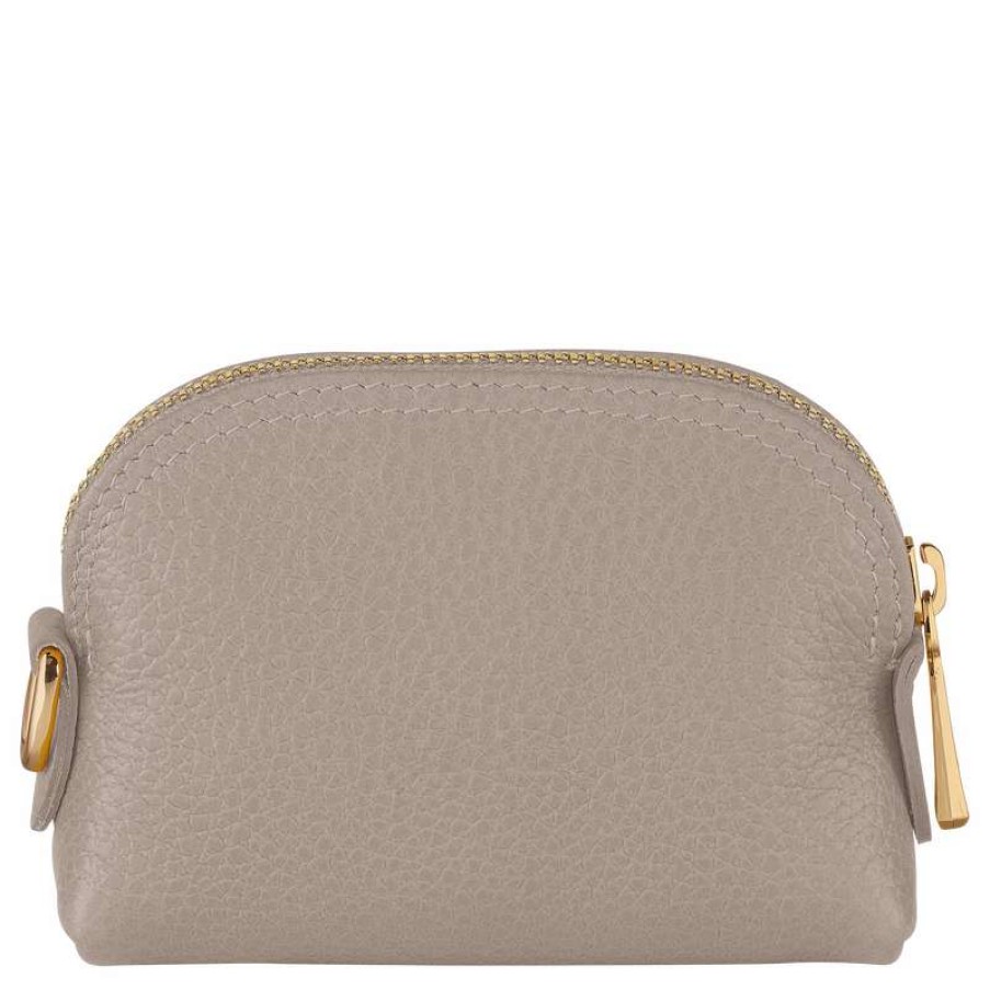 Best Longchamp Le Foulonne Coin Purse Turtledove Leather