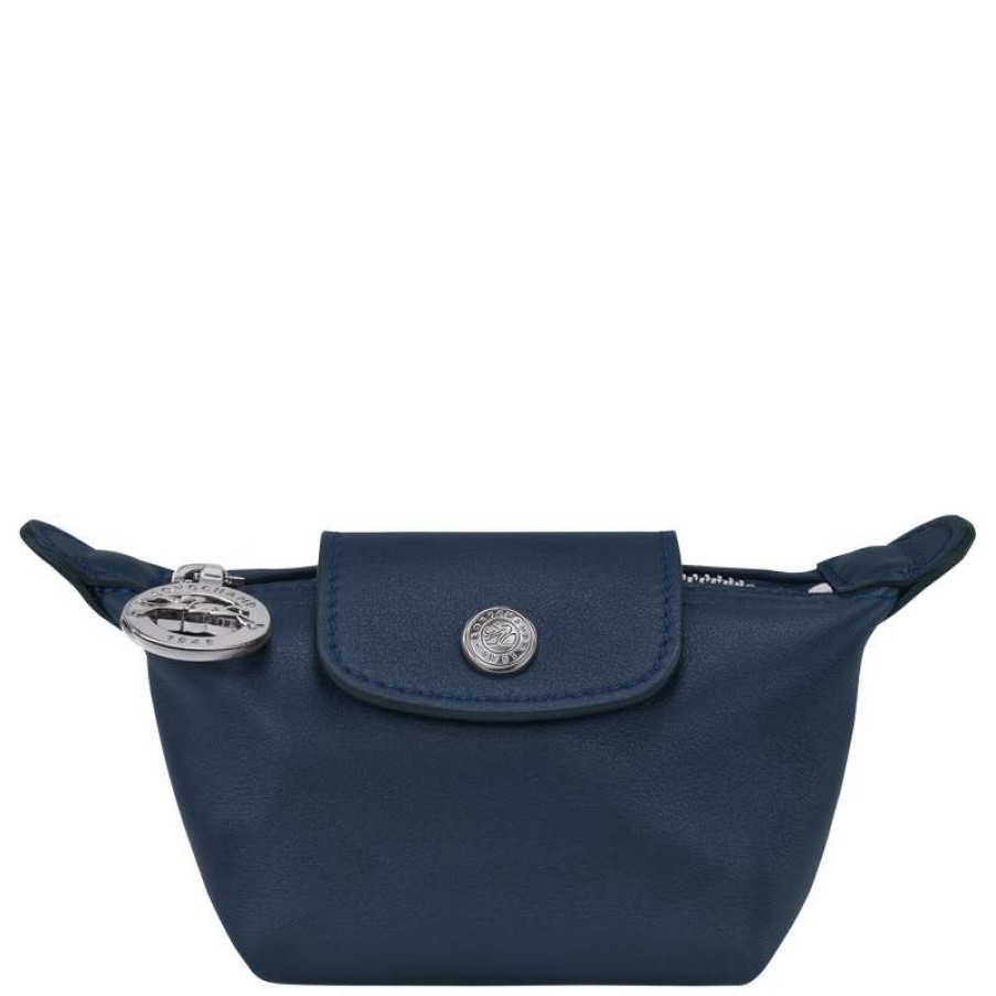 Wholesale Longchamp Le Pliage Xtra Coin Purse Navy Leather