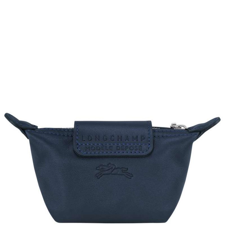 Wholesale Longchamp Le Pliage Xtra Coin Purse Navy Leather