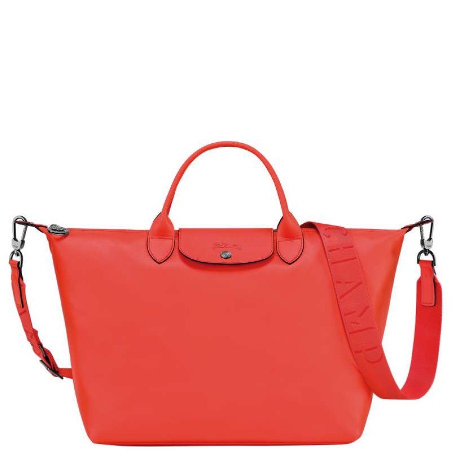 Clearance Longchamp Le Pliage Xtra L Handbag Orange Leather