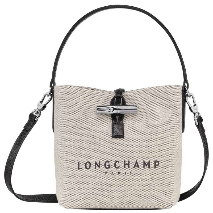 Online Longchamp Roseau Xs Bucket Bag Ecru Canvas