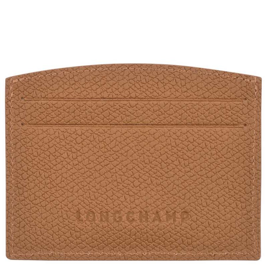 Wholesale Longchamp Roseau Card Holder Natural Leather