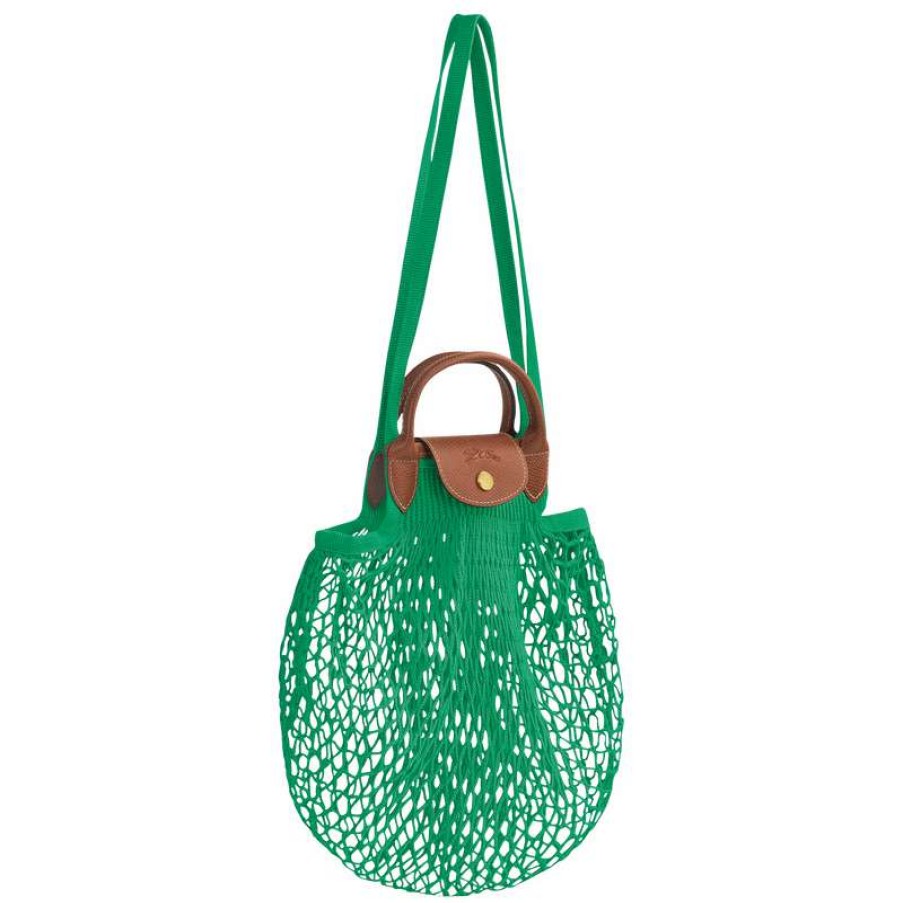 Best Longchamp Le Pliage Filet L Mesh Bag Green Canvas