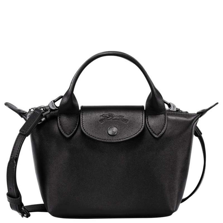 Online Longchamp Le Pliage Xtra Xs Handbag Black Leather