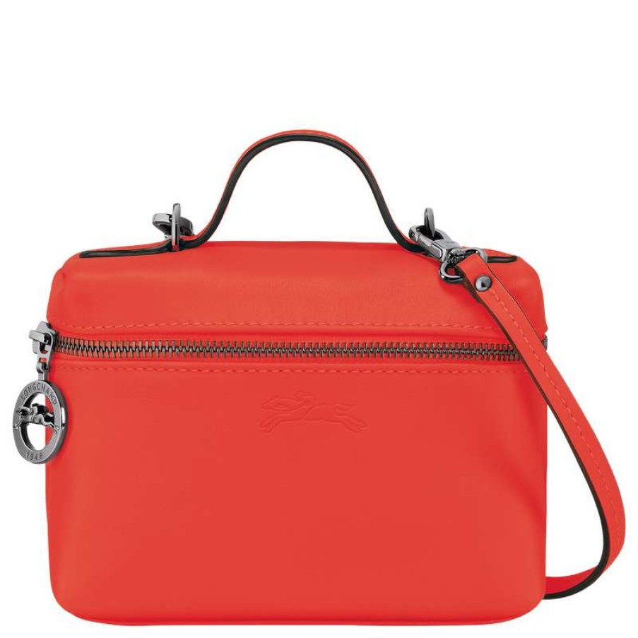 Online Longchamp Le Pliage Xtra Xs Vanity Orange Leather