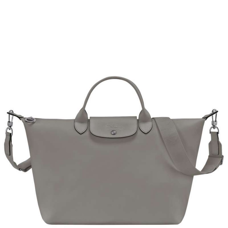 Clearance Longchamp Le Pliage Xtra L Handbag Turtledove Leather