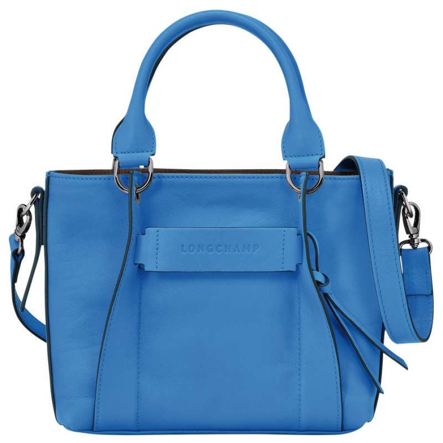 New Longchamp 3D S Handbag Cobalt Leather