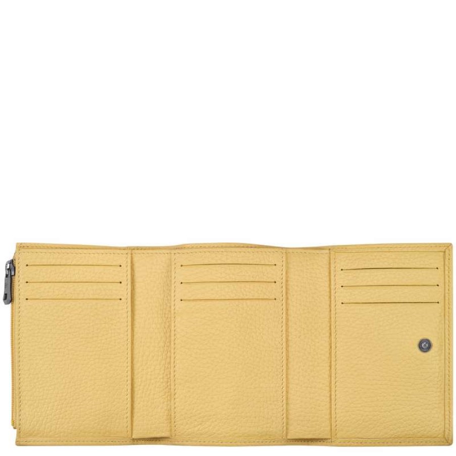 Clearance Longchamp Roseau Essential Wallet Wheat Leather