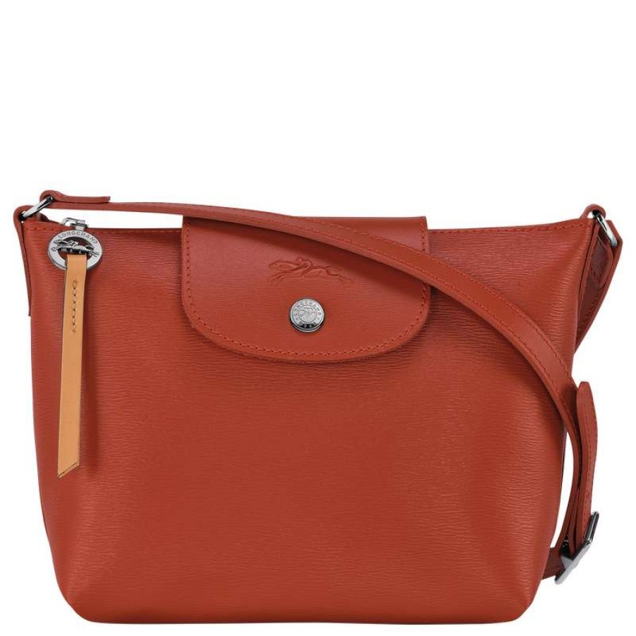 Best Longchamp Le Pliage City Xs Crossbody Bag Terracotta Canvas