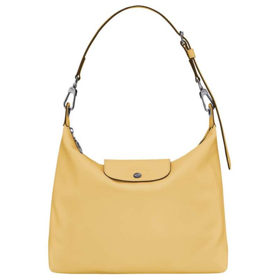 Online Longchamp Le Pliage Xtra M Hobo Bag Wheat Leather